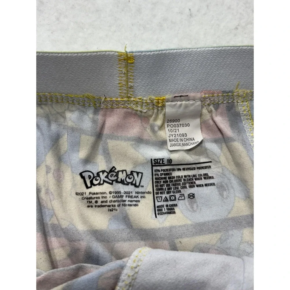 Pokémon Boxer Briefs Boys 10 Multicolor Pikachu Squirtle Stretch Underwear
